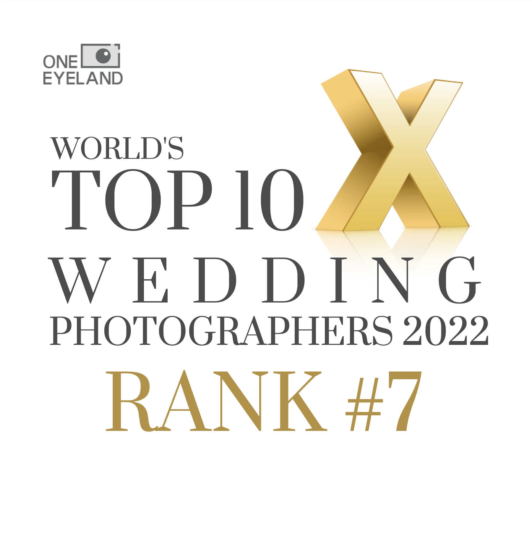 One Eyeland Top 10 Wedding Photographers 2022